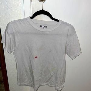 Gildan M semi white T-shirt